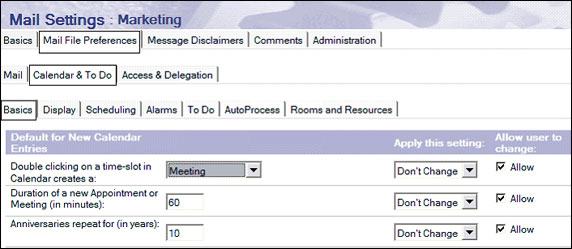 Mail File Preferences - Calendar & To Do - Basics Ӹǩ