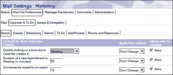 Mail File Preferences - Calendar & To Do - Basics 子附签
