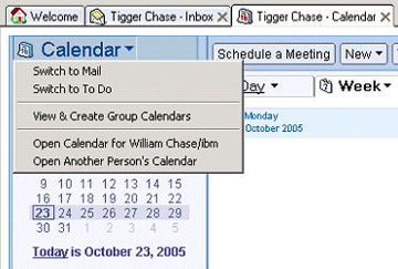²˵ѡ Open Calendar for William Chase