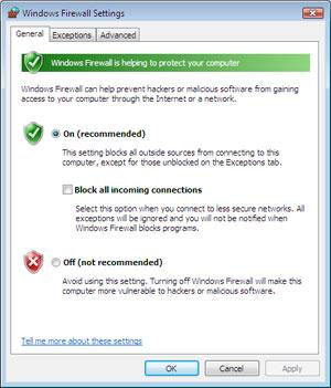 WindowsVista防火墙全攻略(上)