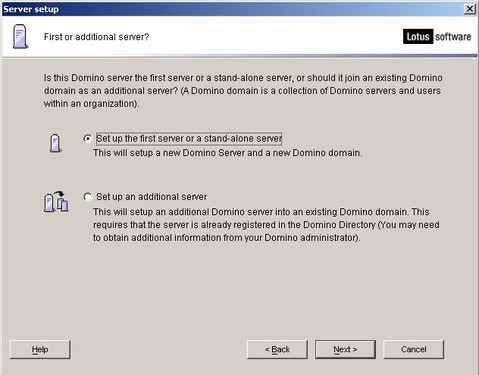 IBMLotusDominoServer首次配置详解